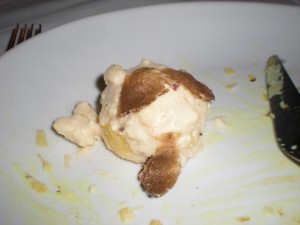 Polenta with black truffle