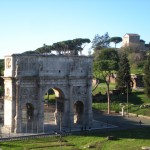 Arch of Constantine from Colosseum